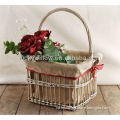 wicker wedding basket, gift basket,christmas basket,willow flower basket,wicker crafts,garden decorations